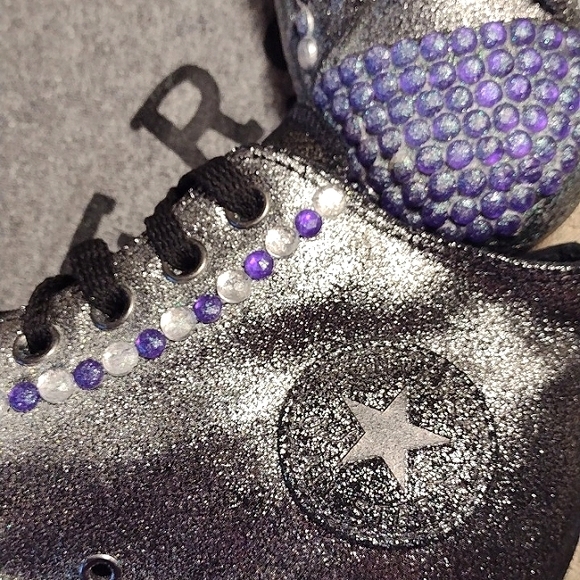 Converse Custom Made Leather Platform Hi Top Sneakers - Picture 2 of 16